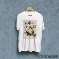 Dandelion owl watercolor