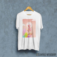 Flamingo Bird with leaves