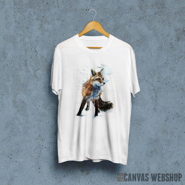 Fox watercolor painting