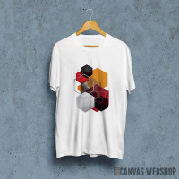 Heksagoni sa crvenom bojom