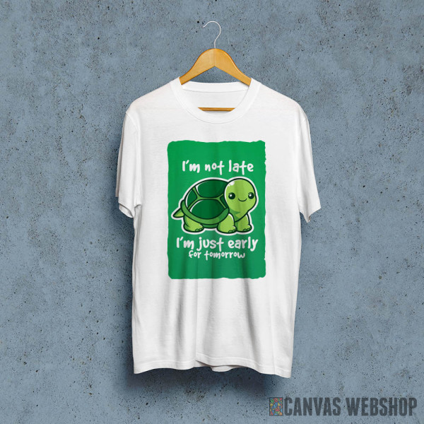 Never late turtle