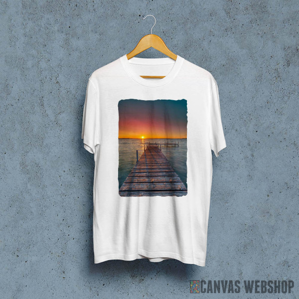 Pier Sunset At The Sea