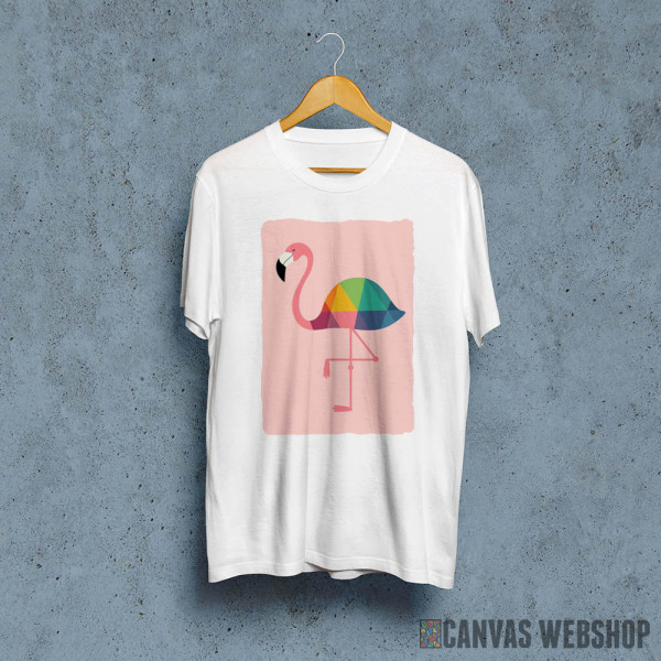 Rainbow Flamingo Time