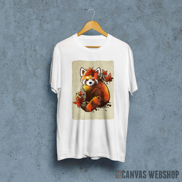 Red panda red leaves Red panda red leaves