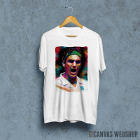 Roger Federer painting