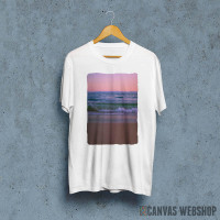 Sandy Beach At Sunset