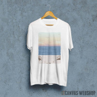 Sandy Beach Sea Painted