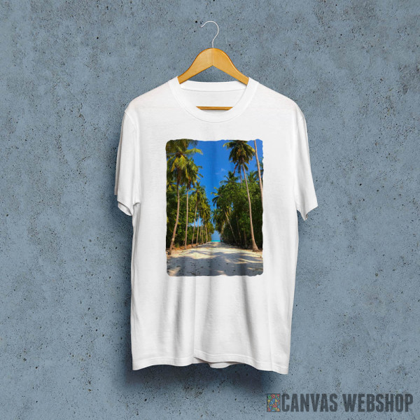 Sandy Palm Way To The Sea