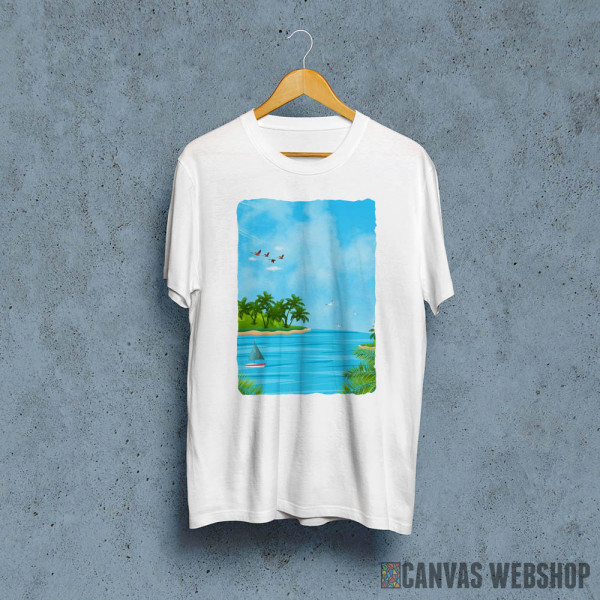 Seaside Beach Summer Palm