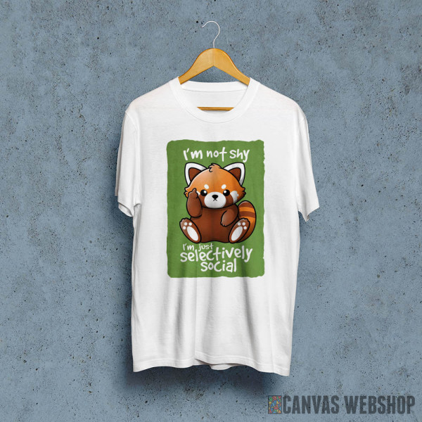 Shy red panda