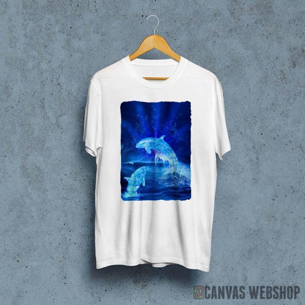 Water blue dolphins