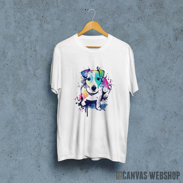 watercolor dog - jack russell terrier