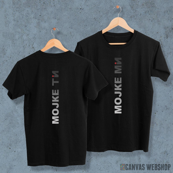 Mojke mi - crna fade majica