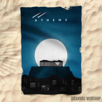 Peškir Athens Travel Poster