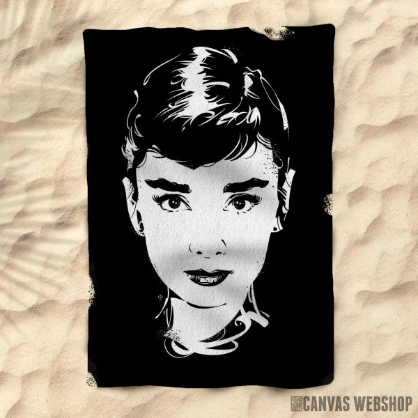 Peškir Audry black and white
