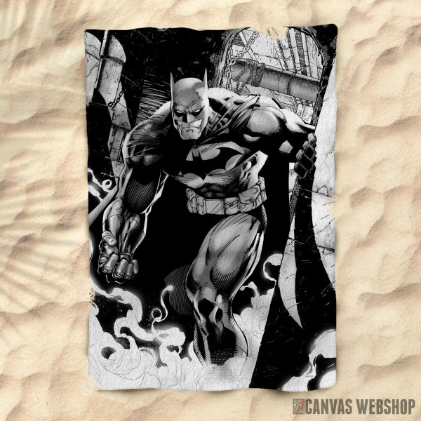 Peškir Batman black and white
