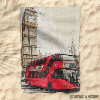 Peškir Big Ben and Red Bus