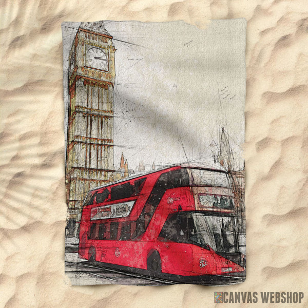 Peškir Big Ben and Red Bus