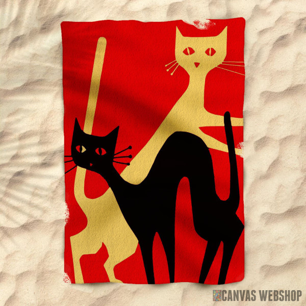 Peškir Black and White Cats