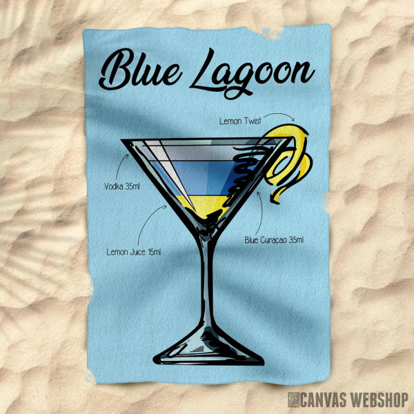 Peškir Blue Lagoon koktel