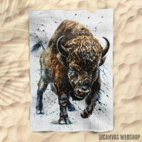 Peškir Buffalo watercolor