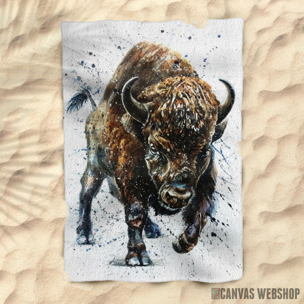 Peškir Buffalo watercolor Peškir Buffalo watercolor