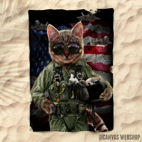 Peškir Cat Pilot in the Air Force