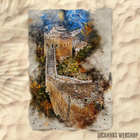 Peškir China Wall in Watercolor