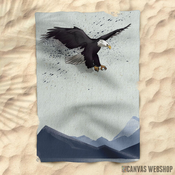 Peškir Eagle Bird over Mountains