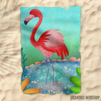 Peškir Flamingo roze Peškir Flamingo roze
