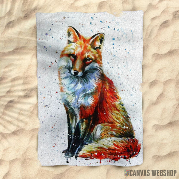 Peškir Fox watercolor