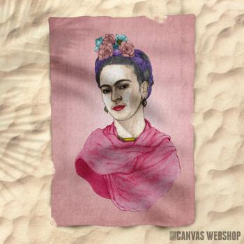 Peškir Frida Kahlo Portrait. Peškir Frida Kahlo Portrait.