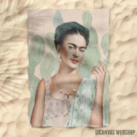 Peškir Frida Kahlo in green Peškir Frida Kahlo in green