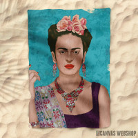 Peškir Frida Khalo blue Peškir Frida Khalo blue