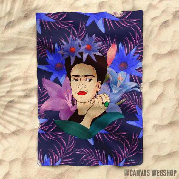 Peškir Frida purple art
