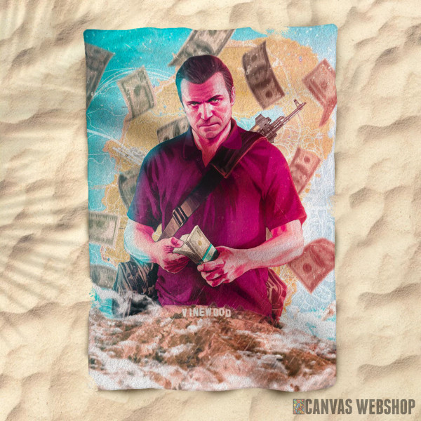 Peškir GTA V Michael Poster