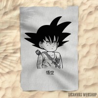 Peškir Goku black and white Peškir Goku black and white