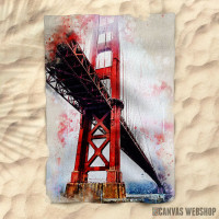 Peškir Golden Gate in Watercolor Peškir Golden Gate in Watercolor