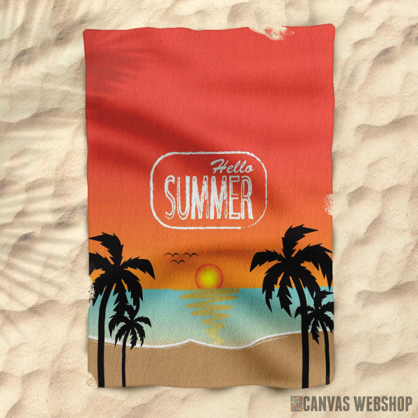 Peškir Hello Summer Palm Beach