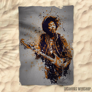Peškir Jimi Hendrix painted