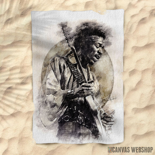 Peškir Jimi Hendrix pencil art Peškir Jimi Hendrix pencil art