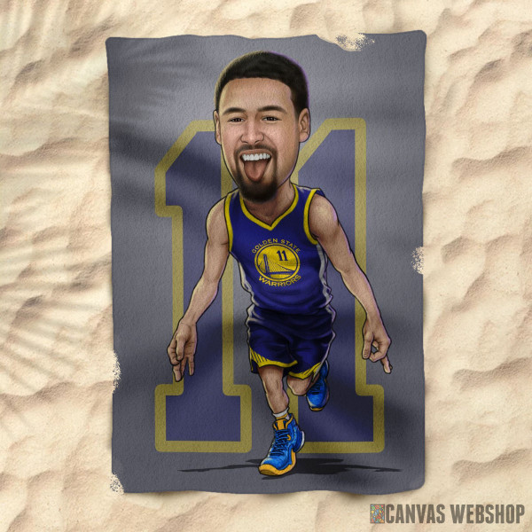 Peškir Karikatura Klay Thompson