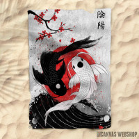 Peškir Koi Fish Yin Yang - RubyAr Peškir Koi Fish Yin Yang - RubyAr