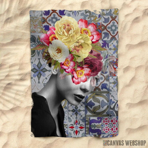 Peškir Kolaž sa cvećem