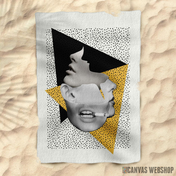 Peškir Kolaž sa ženskim licima