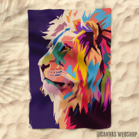 Peškir Lion face from side