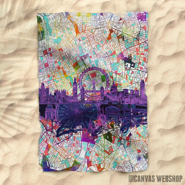 Peškir London City Abstract