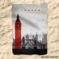 Peškir London Travel Poster Peškir London Travel Poster