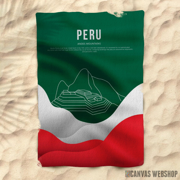 Peškir Machu Picchu Vibrant
