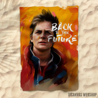 Peškir Marty McFly abstract